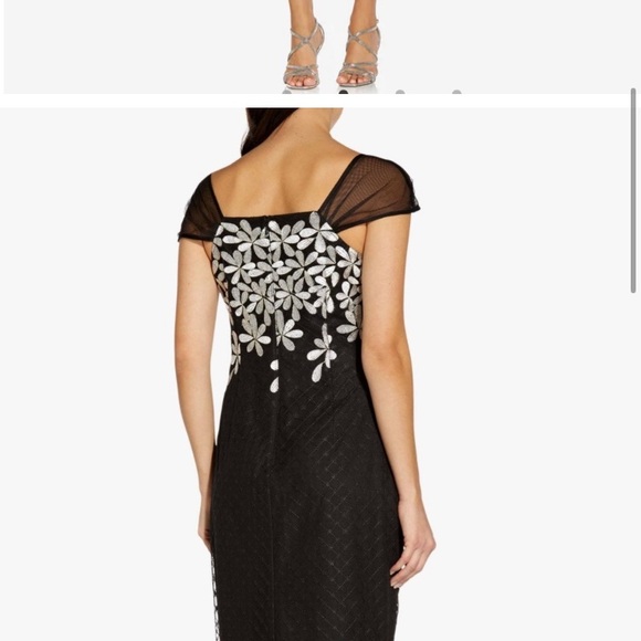 ADRIANNA PAPELL Laticce Embroidered Sheathe Dress - Picture 7 of 13